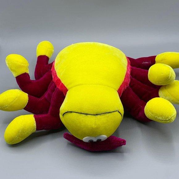 BJ Toy Co. Purple & Yellow Plush Spider Toy 9" - Picture 6 of 10